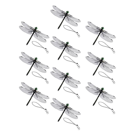 Realistic Large Dragonfly Model, 5.5 Inch Wing Simulation Fake Dragonfly for Outdoor Insect Repellent, Chemical-Free Bug Deterrent for Camping and Garden