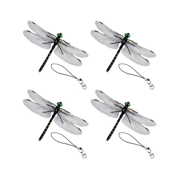 Realistic Large Dragonfly Model, 5.5 Inch Wing Simulation Fake Dragonfly for Outdoor Insect Repellent, Chemical-Free Bug Deterrent for Camping and Garden