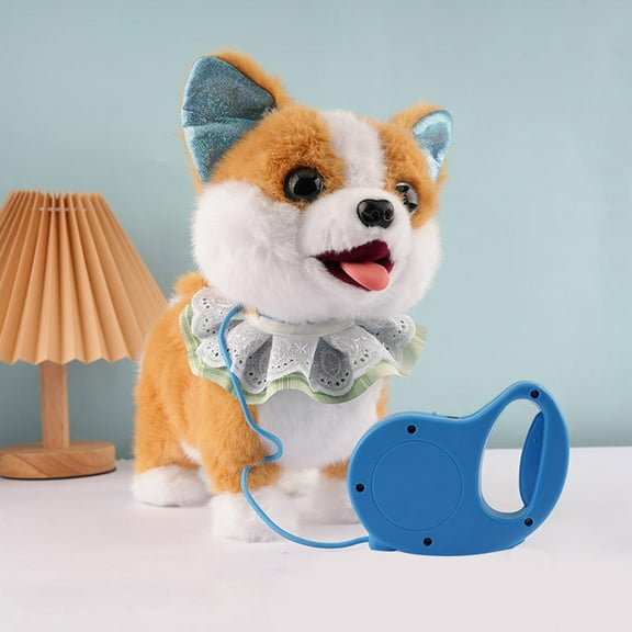 Realistic Large Moving Puppy with Barking Sounds, Electric Pet Plush on Leash, Interactive Stuffed Animal for Imaginative Play, Birthday Gift, Thanksgiving Day Present
