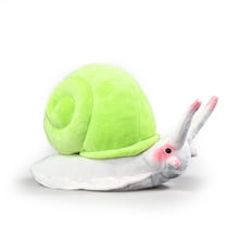Realistic Leptopoma Nitidum Stuffed Animal Plush Toy, Green Mountain snail Plushies 9.8''