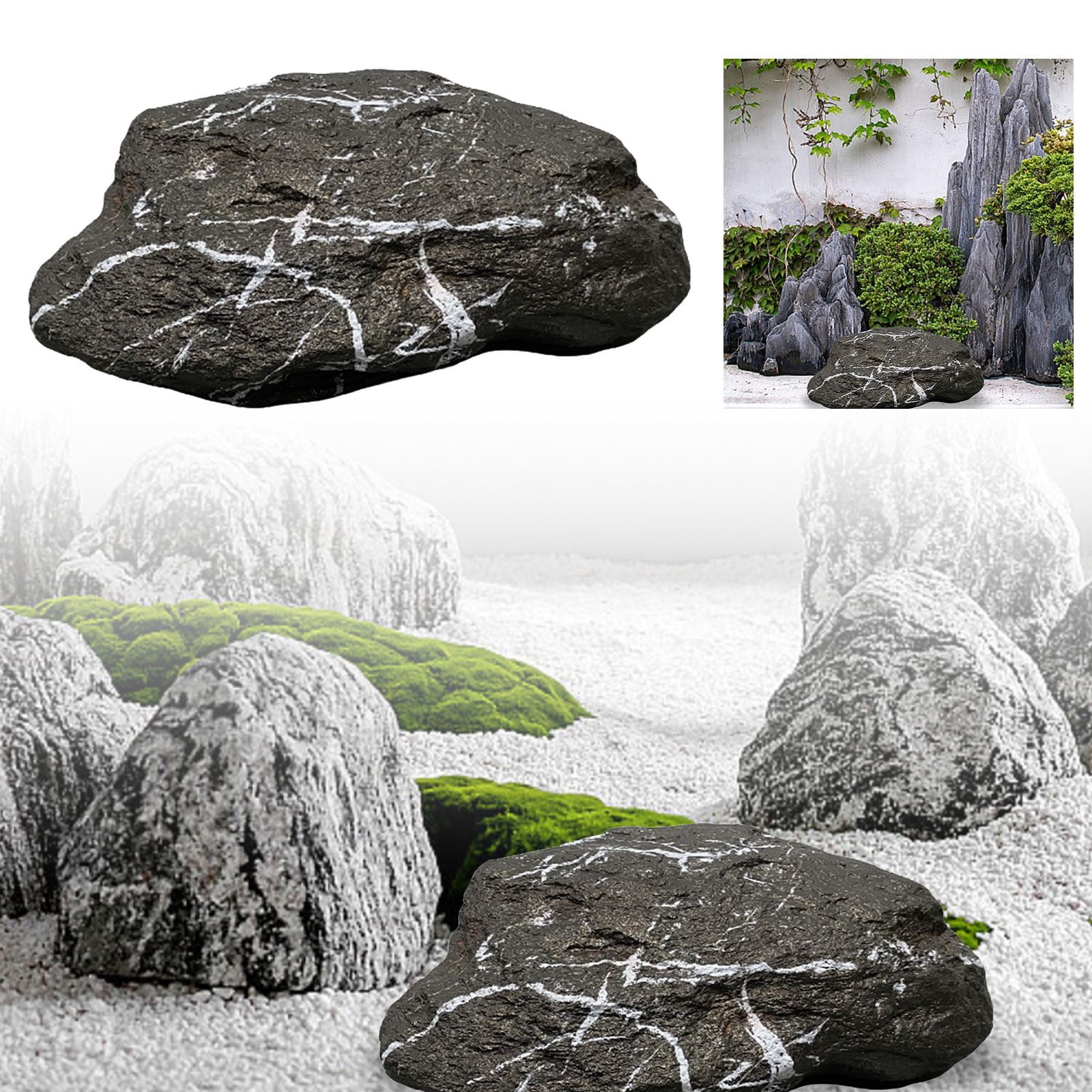 Realistic Lightweight PU Foam Decorative Stones - Weatherproof Garden ...