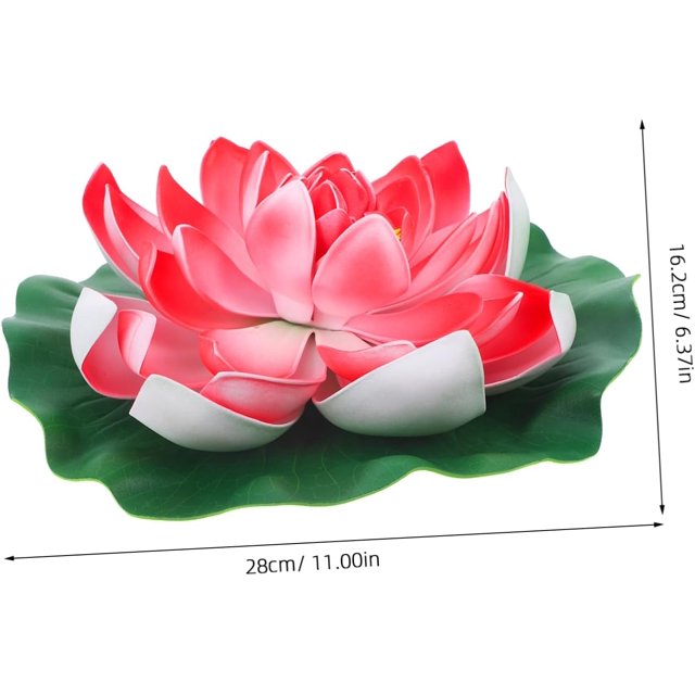 Realistic Lily Pad Artificial Floating Foam Lotus Flower Water Lily Pad