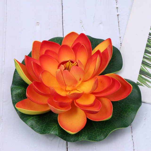 Realistic Lily Pad Artificial Floating Foam Lotus Flower Water Lily Pad