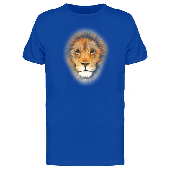 Realistic Lion Fading Away T-Shirt Men -Image by Shutterstock, Male XX-Large