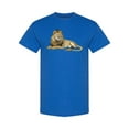thumbnail image 1 of Realistic Lion Lying Down T-Shirt Men -Image by Shutterstock, Male Small, 1 of 2