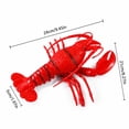 thumbnail image 1 of Realistic Lobster Squishy Squeeze Sensory Fidget Item, Soft Rubber Inspired Novelty Sea Creature Desk Companion For Home School Travel, Party Favor, Birthday Holiday Gift For Adults And Teens, 1 of 5