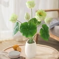 thumbnail image 1 of Realistic Lotus Flower Arrangement Set - Beautiful Artificial Flowerss for Home Decor and improve room color, 1 of 6