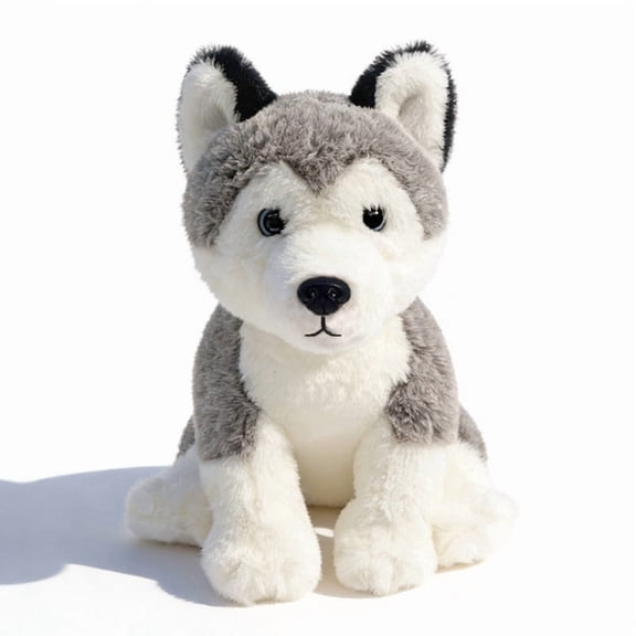 Realistic Lying Down Dog Plushie Toy - Super Soft, Lifelike Puppy Stuffed Animal for Kids & Adults, Cuddly Home Decor Gift E