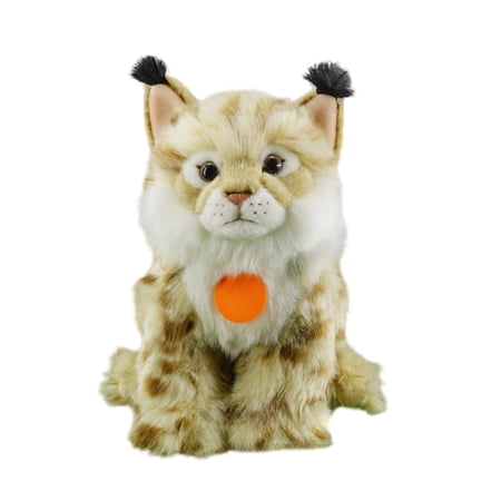 Realistic Lynx Plush Stuffed Animal Soft Wild Cat Plush Toy Decorative Animal Plush