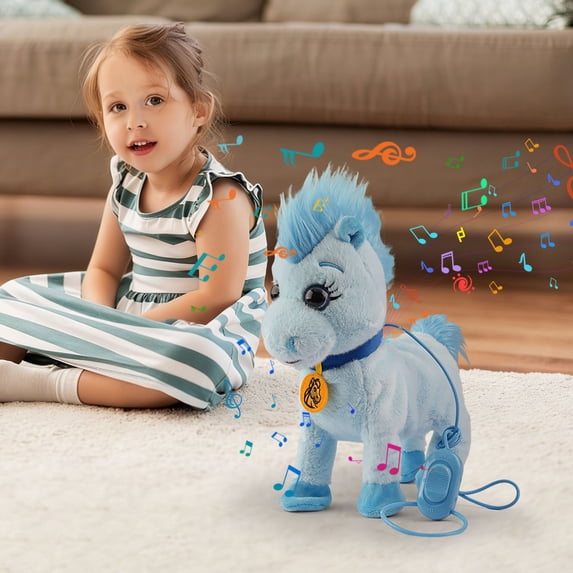 Realistic Mechanical Toy Puppy - Soft Miniature Robot Doll with Walking, Barking, Tricks, Safe Materials, Interactive Children's Gift A