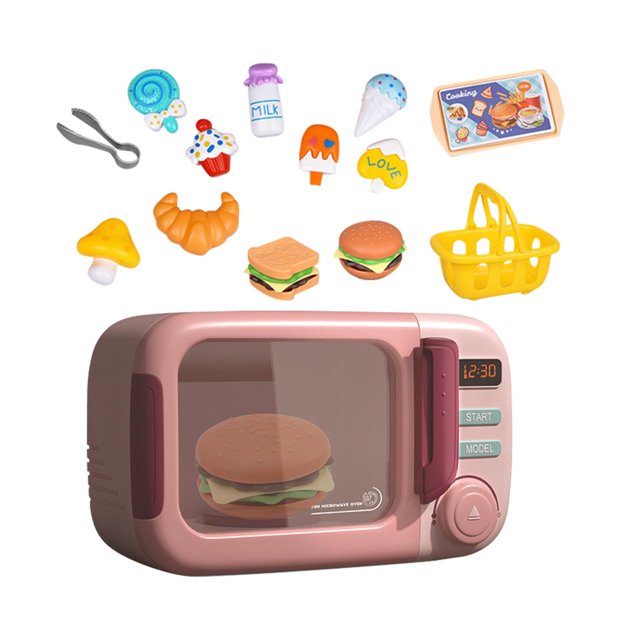 Realistic Microwave Oven, Miniature Oven with food,Party Accessories