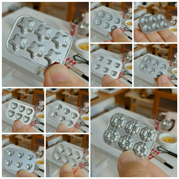 Realistic Miniature Dollhouse Baking Molds Star Cat Paw and Bear Shapes Life like Japanese Cake Mold for Charming Dollhouse Accents Walmart Business Supplies