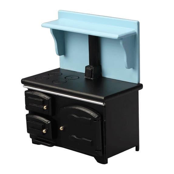 Realistic Miniature Kitchen Stove Model Cupboard for 1/12 Dollhouses ...