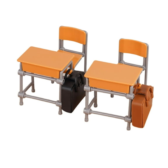 Realistic Miniature School Desk Toy For Kids Pretend Play And Dollhouses Classroom Scene Simulation Display Decoration