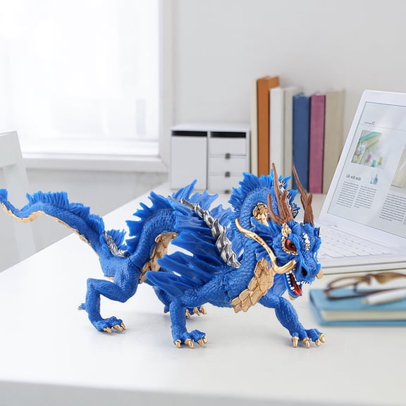 Realistic Mysterious Loong Dragon Figurine Model Toy For Home Decor And Collection