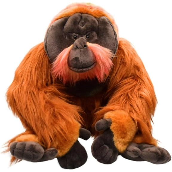 Realistic Orangutan Stuffed Animal Plush Toy, Lifelike Orangutan Animal Plushies, Simulation Monkey Doll