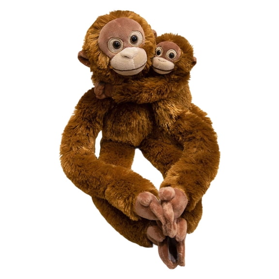 Realistic Orangutan Stuffed Animal Toys, Mother and Baby Wild Monkey Zoo Stuffed Animal Gorilla Plush Soft Toys That can Hugged, The Best Gift for Boys and Girls 