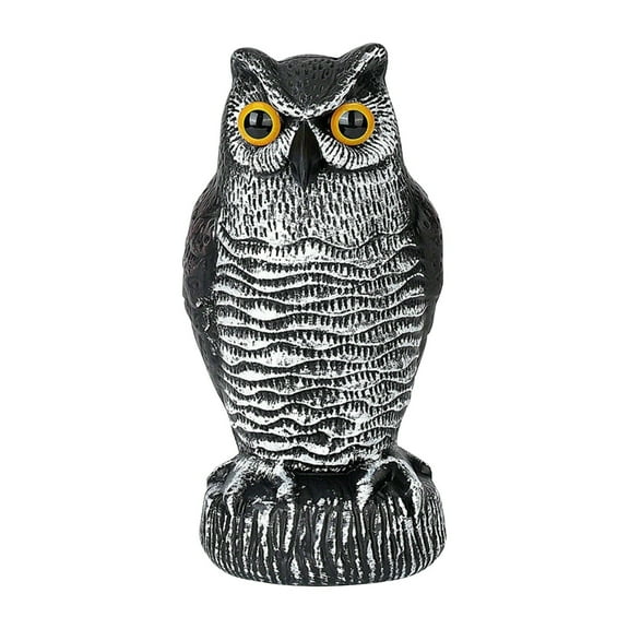 Realistic Owl Decoy Bird Deterrent Outdoor Garden Sculpture Weather Resistant Pest Control Ornament Yard Decor Statue