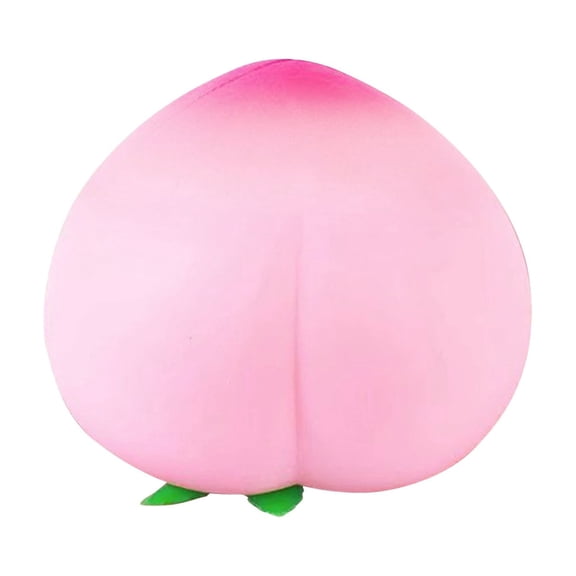 Realistic Peach Squeeze Decompression Squishy, Large Soft Slow-Rising Stress Relief Fidget, Jumbo Fruit Sensory Aid for Calming & Venting