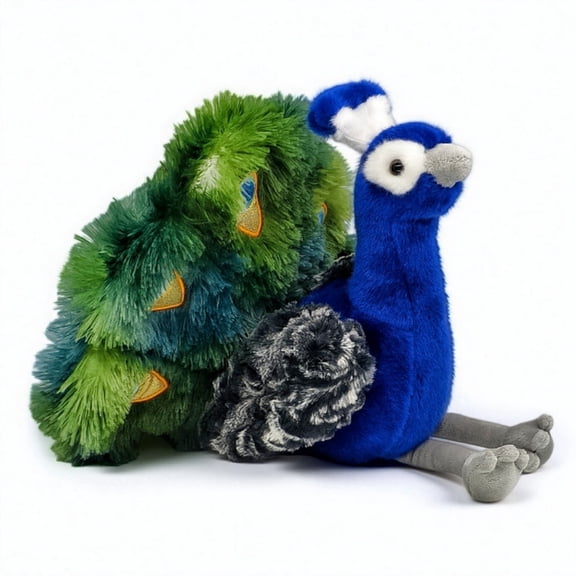 Realistic Peacock Plush Toy Cute Soft Blue Peacock Filled Animal Companion Home Decor Birthday Gift