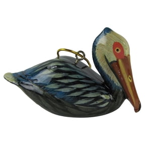 Realistic Pelican Bird Coastal Christmas Tree Ornament Xmas Gift Topper Holiday Decor
