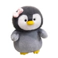 thumbnail image 1 of Realistic Penguin Plush Toy with Bow, 9.8in Simulation Emperor Penguin Doll, Soft Aquatic Animal Stuffed Toy, Nautical Theme Decoration, Cute Bird Plushie Figure, 1 of 7