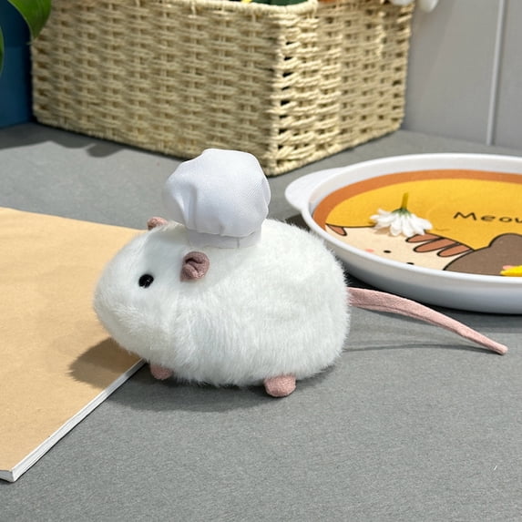 Realistic Pet Rat Squishy Fidget Toys for Adults Simulation Stuffed Animal Soft Tactile Office Desk Accessory Premium Decorative Sensory Gadget 1 Pack