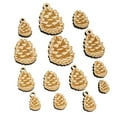 thumbnail image 1 of Realistic Pinecone Pine Cone Wood Mini Charms Shapes DIY Craft Jewelry - With Hole - 25mm (7pcs), 1 of 7