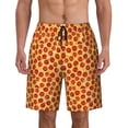 thumbnail image 1 of Realistic Pizza Pattern Men'S Beach Pants Quick Dry Short Swim Trunks With With Pockets And Mesh Lining Swimwear Beach Bathing Shorts Medium, 1 of 1