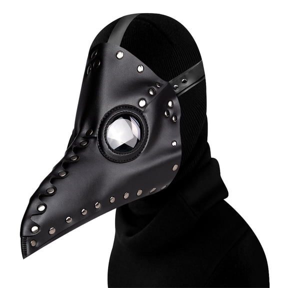 Realistic Plague Doctor Bird Mask,Plague Bird Long Beak Crow Mask,Gothic Steampunk Plague Doctor Bird Costume