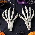 thumbnail image 1 of Realistic Plastic Skeleton Hands Halloween Decor, Witch Claw Undead Ghost Hand Ornaments, Spooky DIY Wreath Garland Accessories for Yard Wall Tabletop Halloween Indoor Outdoor Decoration Supplies, 1 of 9