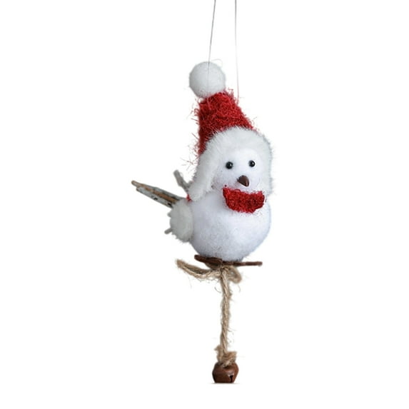 Realistic Plush Bird Decorations Soft Foam Red Winter Accessories Pendant For Christmas Tree Party