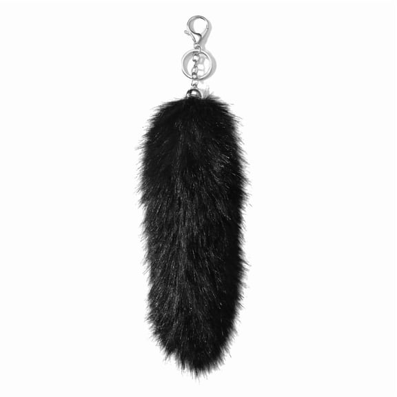 Realistic Plush Tail Keychain Charm Unique Faux Fur Tail Keychain Adornment Bag Decoration For Personalized Style