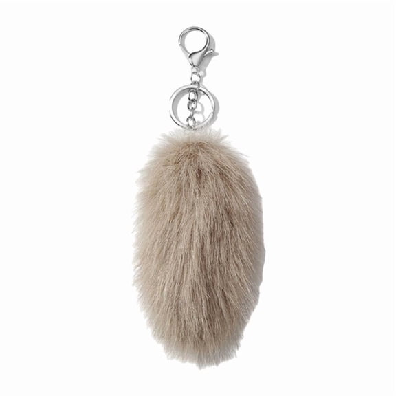 Realistic Plush Tail Keychain Charm Unique Faux Fur Tail Keychain Adornment Bag Decoration For Personalized Style
