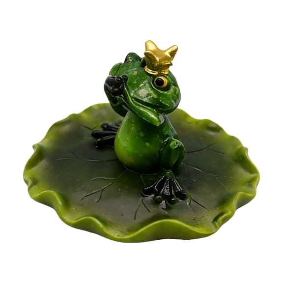 Realistic Pond Floating Frogs Resin Ornament Crafts Garden Pond Decoration for Outdoor Fountain Lake Accessories