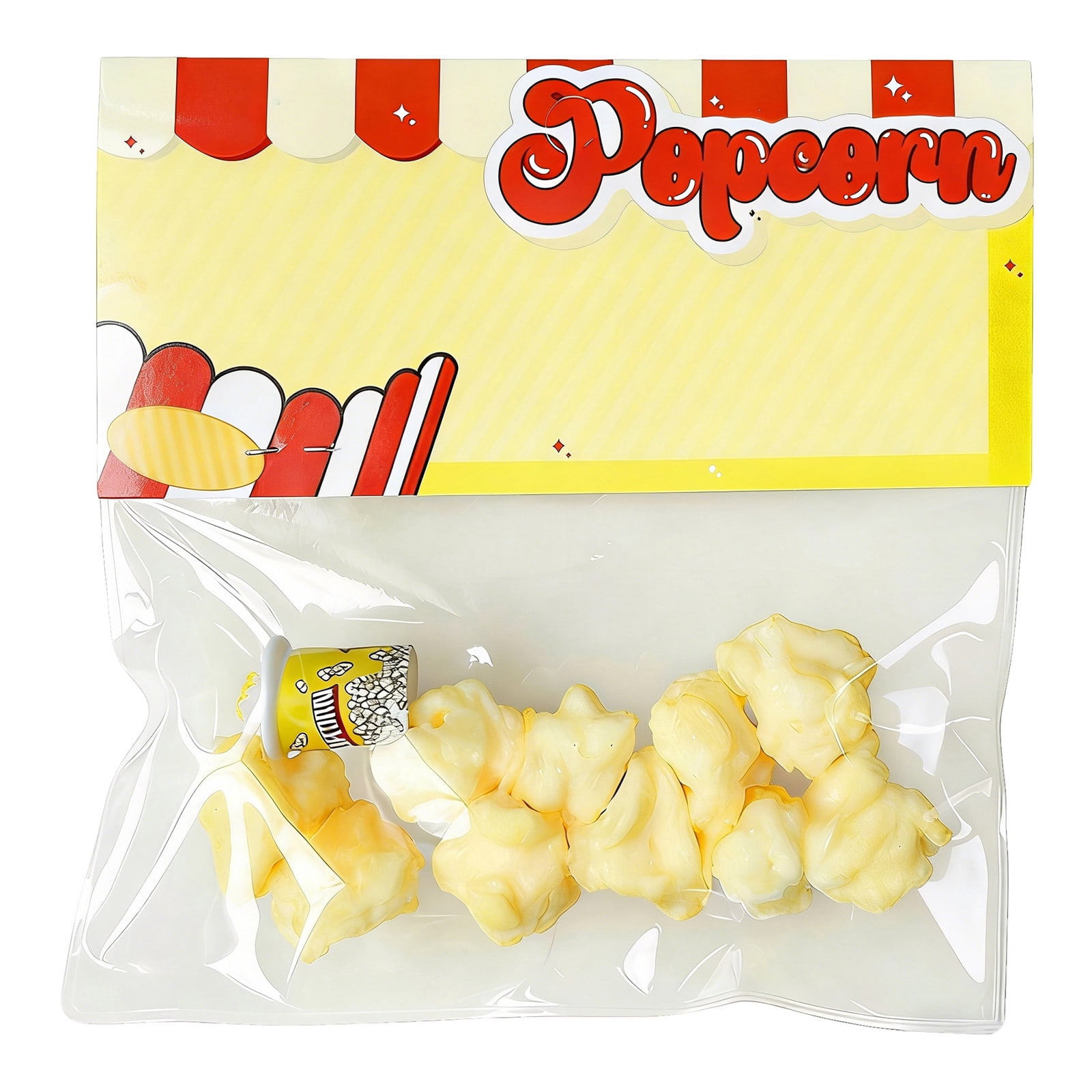 Realistic Popcorn Squishy Toys for Stress Relief, Water Feel Super Soft ...