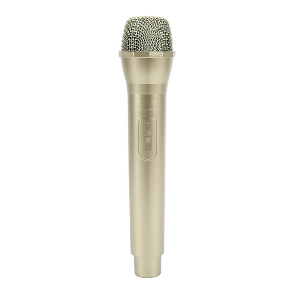 Realistic Prop Microphone for Karaoke Dance Shows Practice Microphone Prop for KaraokeGold