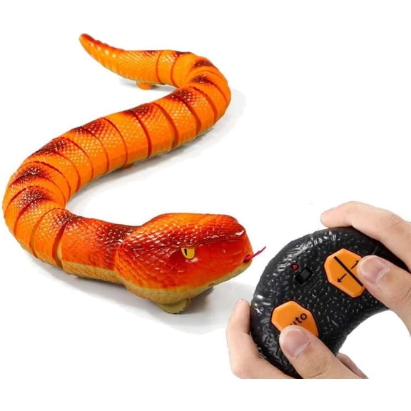 Realistic RC Snake Toy Remote Control Snake, Infrared Receiver, Electric Pet, Prank & Party Favor for Kids & Adults