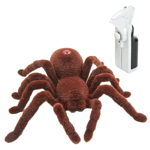 Realistic RC Spider Toy - Scary Remote Control Prank Spider for Halloween, April Fools' Day & Gag Gifts, Lifelike Movement for Pets & Family Fun