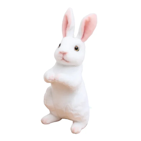 Realistic Rabbit Plush Animal -11.8 ''/8 '' Rabbit Plush Toy, Children's Easter Companion Toy Gift