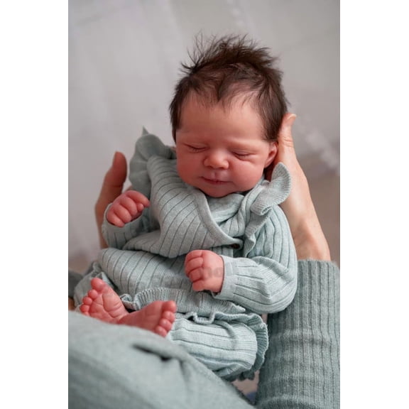 Realistic Reborn Baby Dolls - 18" Newborn Baby Doll with Poseable Limbs and Feeding Kit, Real Life Reborn Baby for Seniors, Collectors and Kids 3+