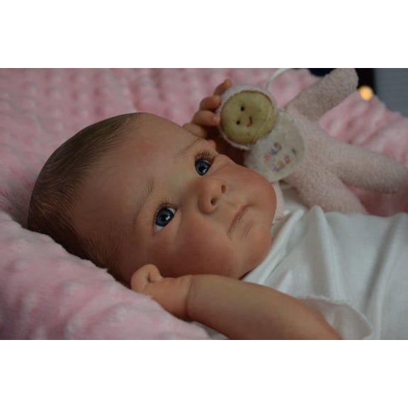 Realistic Reborn Baby Dolls 18 inch Full Body Vinyl Girl Adorable Chubby Real Life Baby New Born Baby Dolls with Clothes & Feeding Toy for Kids Age 3-12