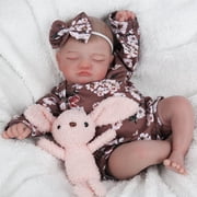 Realistic Reborn Baby Dolls 20 inch Real Life Newborn Baby Girl with Soft Cloth Body and Accessories for Kids Age 3+