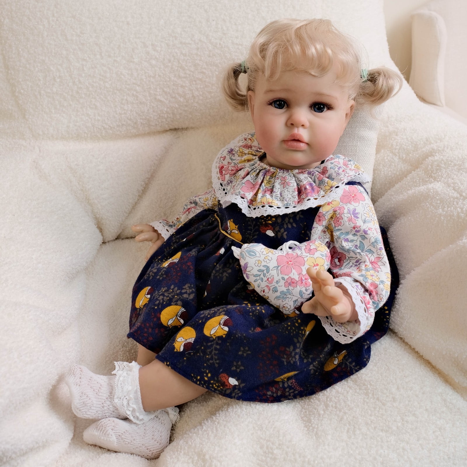 Realistic Reborn Baby Dolls - 24 inch Baby Doll Girl Real Life Baby Dolls Lifelike Newborn Baby Real Looking Birthday Gift Toy for Age 3+