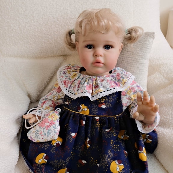 Realistic Reborn Baby Dolls - 24 inch Cute Lifelike Newborn Baby Doll Girl Real Life Baby Dolls with Weighted Soft Body Gift Toy for Kids Age 3+