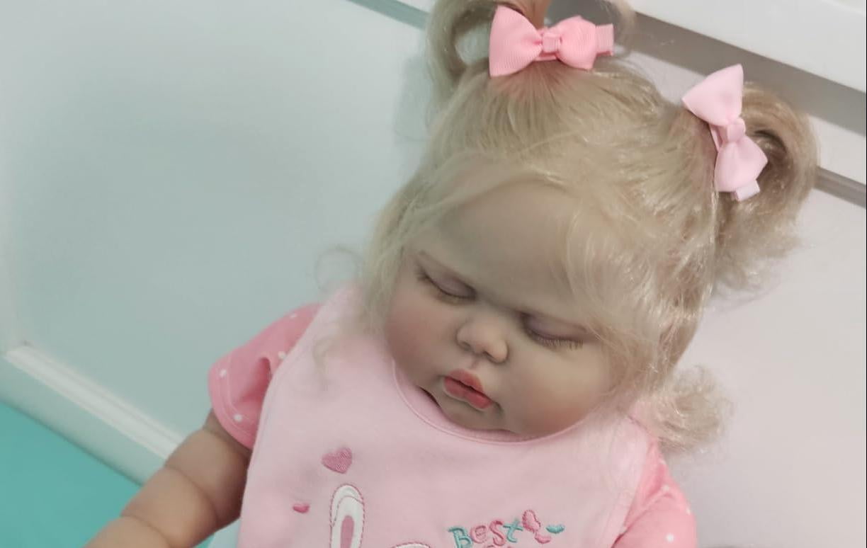 Realistic Reborn Baby Dolls - 24 inch Lifelike Chubby Baby Doll Real Life Baby Dolls Newborn Girl Cloth Body Gift for Kids, Parents, Collectors