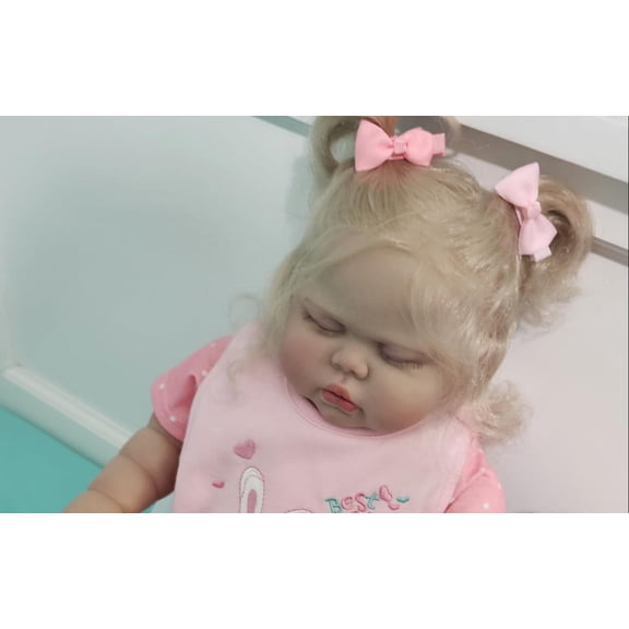 Realistic Reborn Baby Dolls - 24 inch Lifelike Chubby Baby Doll Real Life Baby Dolls Newborn Girl Cloth Body Gift for Kids, Parents, Collectors