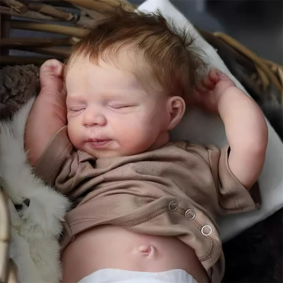 Realistic Reborn Baby Dolls Boy 19-Inch Reborn Doll Boy Vinyl Body Sleeping Newborn Real Life Baby Gifts/Toys