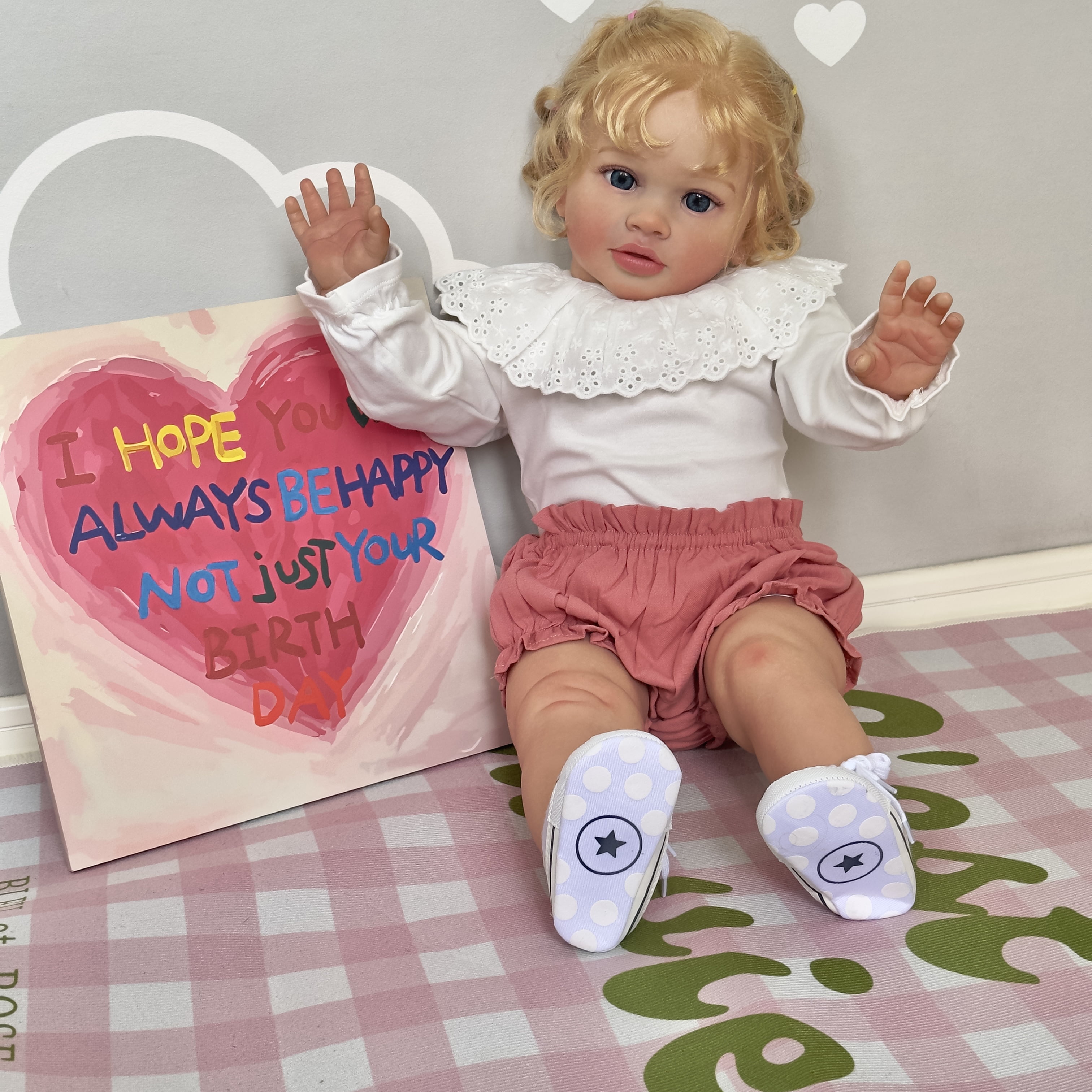 Realistic Reborn Baby Dolls Chubby 26" Lifelike Baby Girl that Look Real Soft Cloth Body Newborn Baby Dolls with Gift Box Set for Kids Age 3+