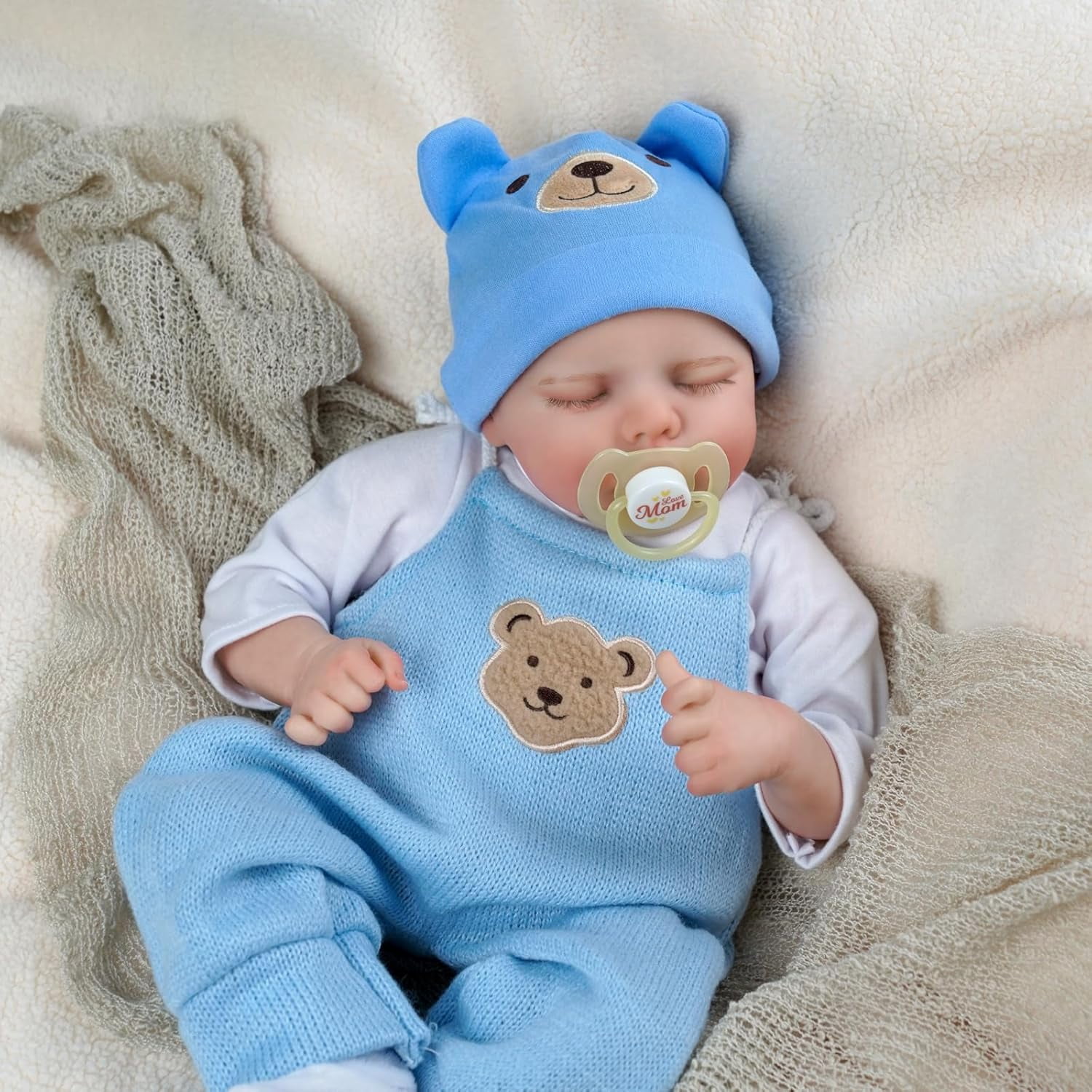 RSG Reborn Baby Dolls Full Cloth Body Real Life Baby Lifelike Reborn Babies with Accessories & Gift Box for Kids Age 3+